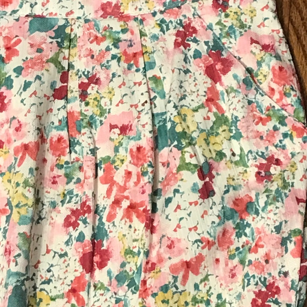 Forever 21 floral cotton flare skirt M - Picture 2 of 12